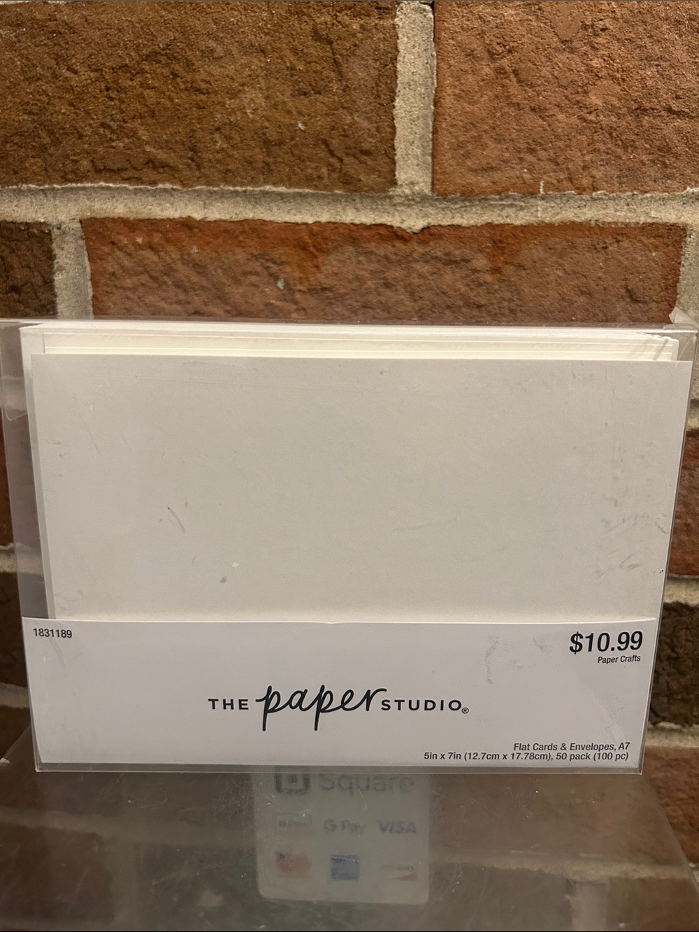 White Flat Cards & Envelopes Set A7